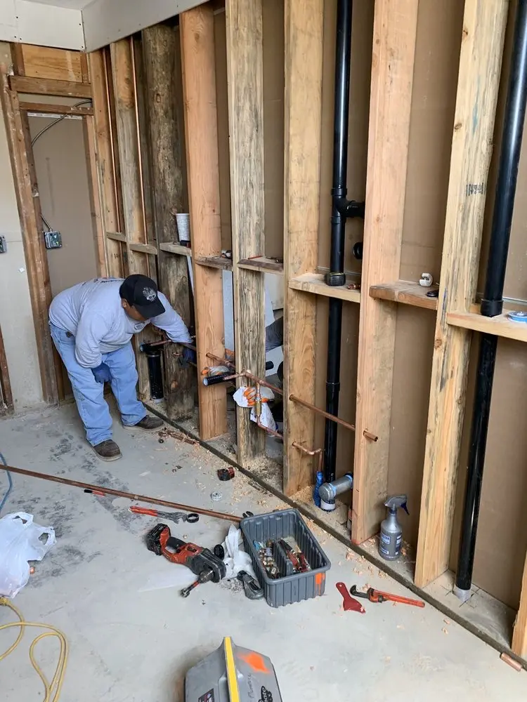 Commercial rough-in plumbing for Gas Line Repair in Redbird